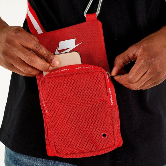 Nike Sport NSW University Red/Summit White BA5919-657 Adult Unisex Crossbody Bag - Picture 5 of 9